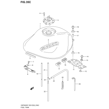 FUEL TANK (MODEL K3)