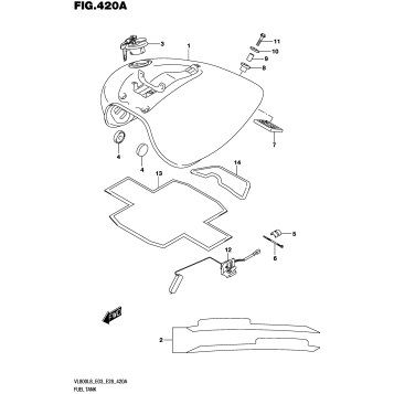 FUEL TANK (VL800L8 E03)