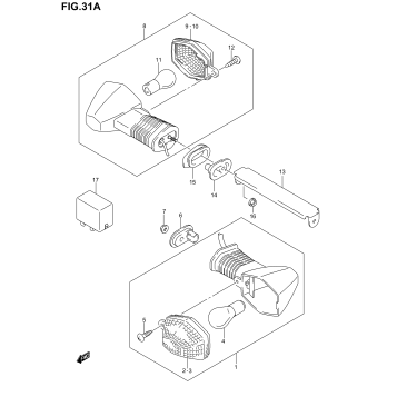 TURNSIGNAL LAMP (SV1000K3)