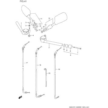 HANDLEBAR (MODEL P/R)