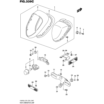 REAR COMBINATION LAMP (VL800L6 E33)
