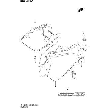 FRAME COVER (DR-Z400SM:E03,E28)