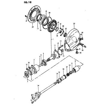 PROPELLER SHAFT-FINAL DRIVE GEAR