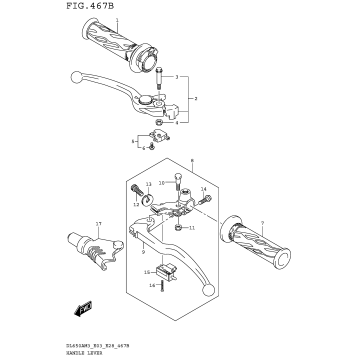 HANDLE LEVER (DL650AM3E28)