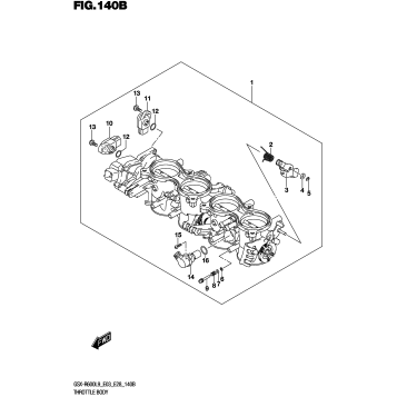 THROTTLE BODY (GSX-R600L9 E28)