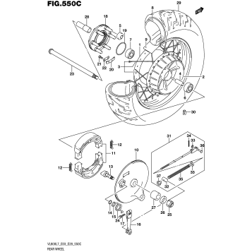 REAR WHEEL (VL800L7 E33)