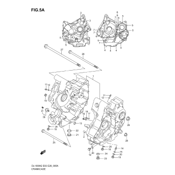 CRANKCASE (MODEL K6)