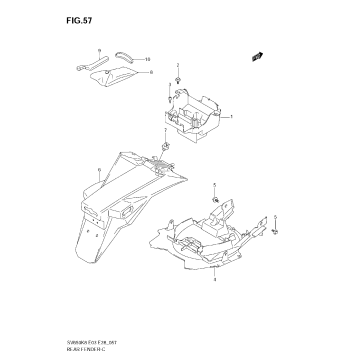 REAR FENDER (SV650A/SA)
