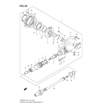 PROPELLER SHAFT - FINAL DRIVE GEAR