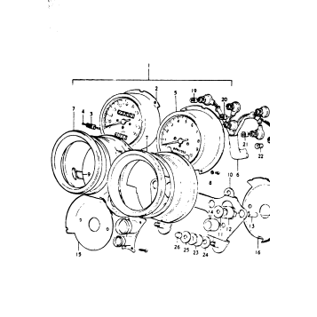 SPEEDOMETER - TACHOMETER (GT550K)