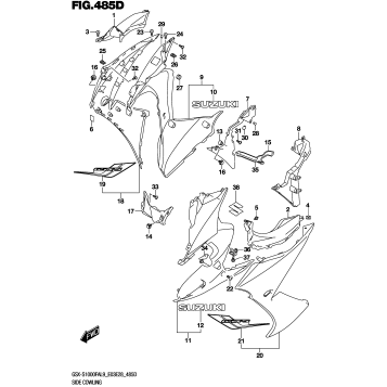 SIDE COWLING GSX-S1000FYAL9 E03)