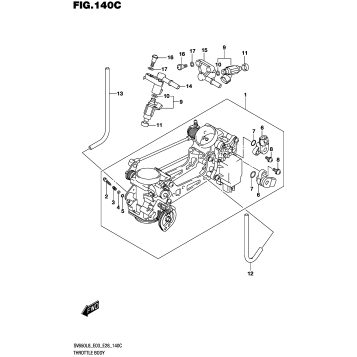 THROTTLE BODY (SV650AL8 E28)