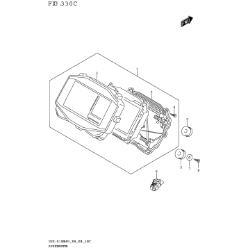 SPEEDOMETER (GSX-R1000A:E03,E33)