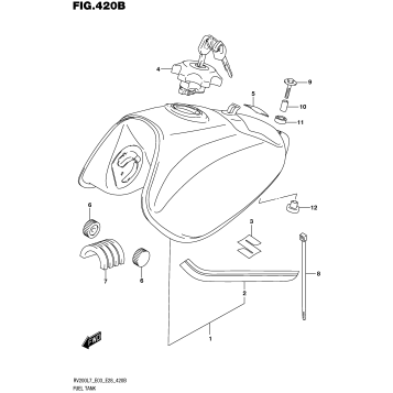 FUEL TANK (FOR YSF,019) (RV200L7 E28)