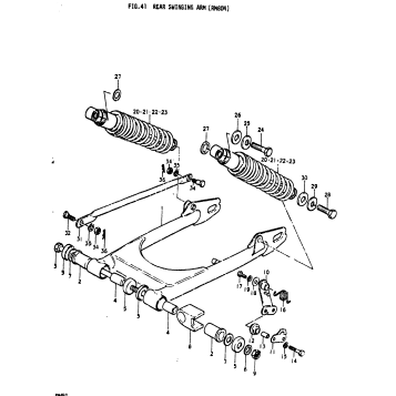 REAR SWINGING ARM (RM80N)