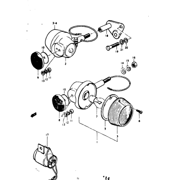 TURN SIGNAL LAMP (GT750K