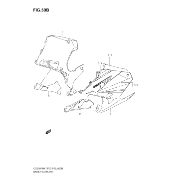 UNDER COWLING  (GS500FK9)