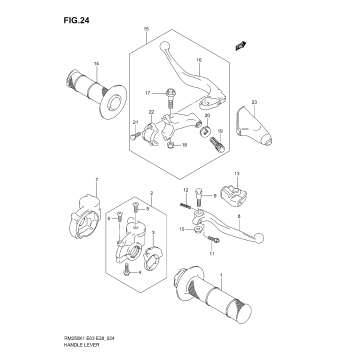 HANDLE LEVER (MODEL K1/K2/K3)