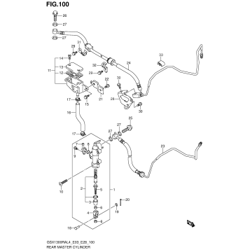 REAR MASTER CYLINDER (GSX1300RAL4 E03)