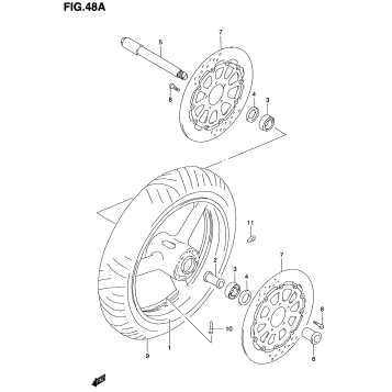 FRONT WHEEL (MODEL K1)