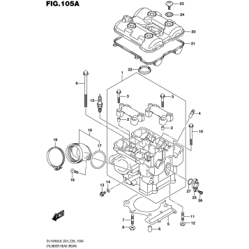 CYLINDER HEAD (REAR)