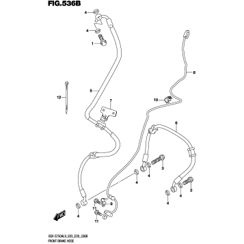 FRONT BRAKE HOSE (GSX-S750ZL9 E33)