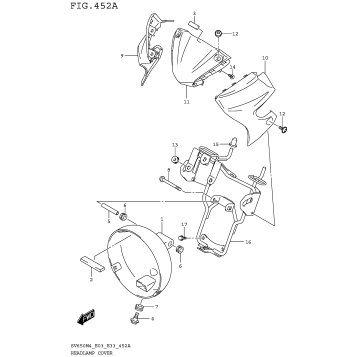 HEADLAMP COVER (SV650M4 E03)