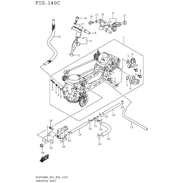 THROTTLE BODY (DL650AM2 E33)
