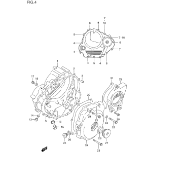 CRANKCASE COVER (MODEL L/M/N/P)