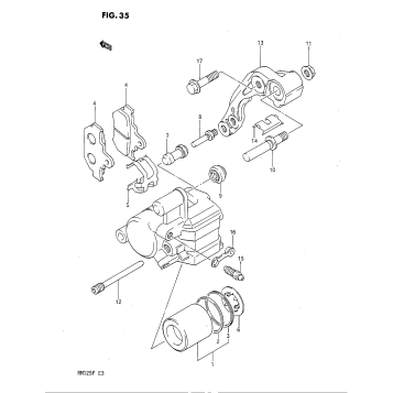 FRONT CALIPER  (MODEL F)