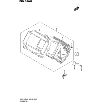 SPEEDOMETER (GSX-R1000RA,GSX-R1000RZA:E03,E33)