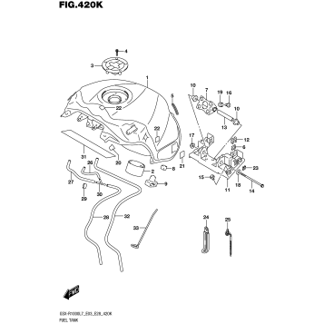 FUEL TANK (GSX-R1000AL7 E28) (YKV,YVZ)
