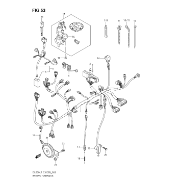 WIRING HARNESS (DL650 L1 E3)