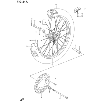 FRONT WHEEL (RM85K5/K6)