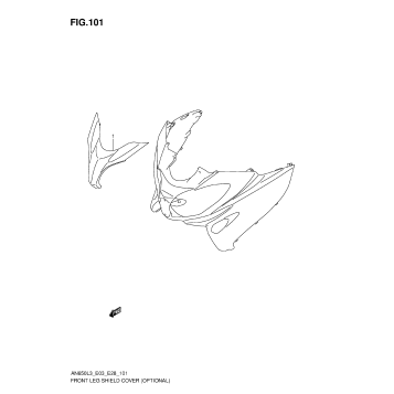 FRONT LEG SHIELD COVER (OPTIONAL)