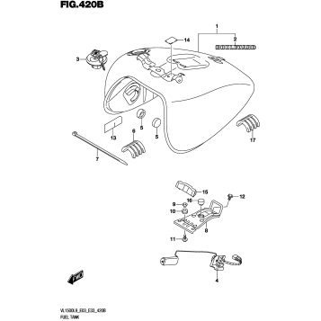 FUEL TANK (VL1500BL9 E33)