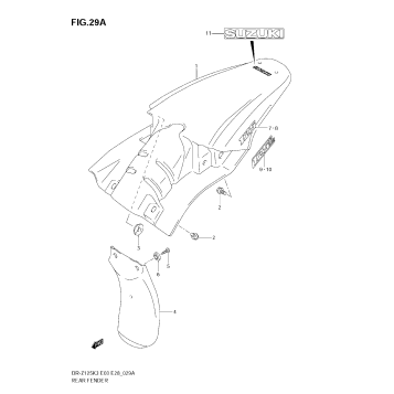 REAR FENDER (MODEL K4/K5/K6)