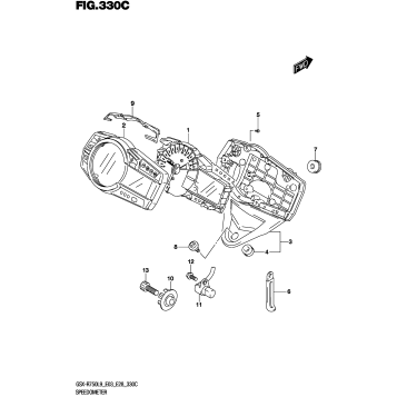 SPEEDOMETER (GSX-R750L9 E33)