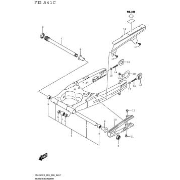 REAR SWINGINGARM (DL1050RJ:(E28))