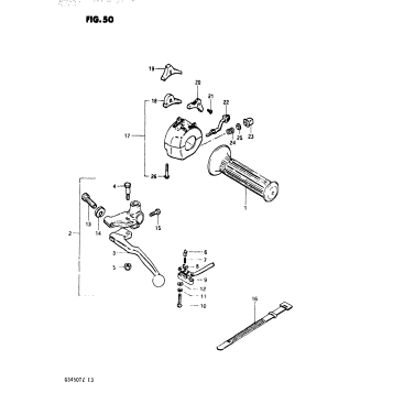 LEFT HANDLE SWITCH (MODEL X)