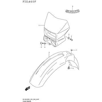 FRONT FENDER (DR-Z400SMM3 E33)