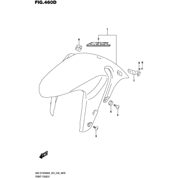 FRONT FENDER (GSX-S1000ZA)