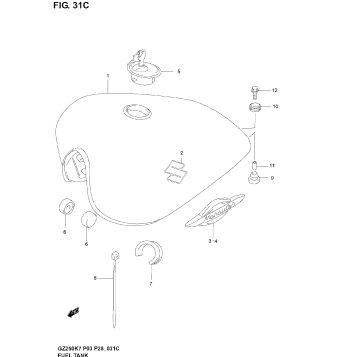 FUEL TANK (MODEL K7)