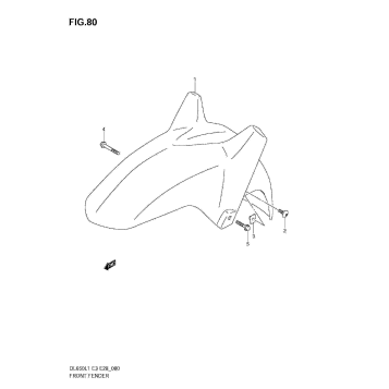 FRONT FENDER (DL650 L1 E3)