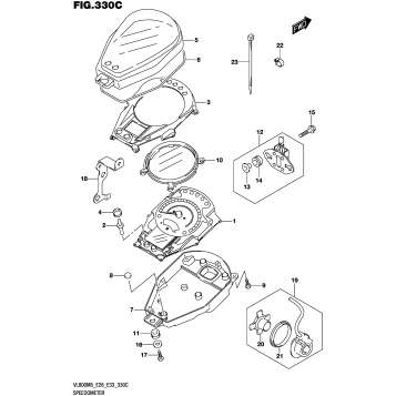 SPEEDOMETER (VL800:E33)
