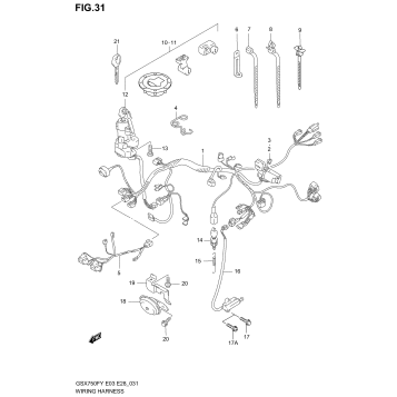 WIRING HARNESS (MODEL W/X/Y/K1/K2)