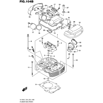 CYLINDER HEAD (FRONT) (VL1500BL7 E28)