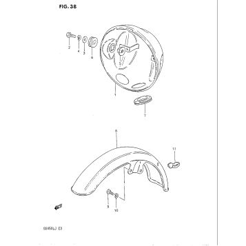 HOUSING HEADLAMP - FRONT FENDER