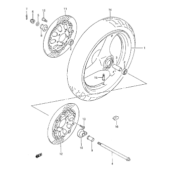 REAR WHEEL(MODEL K/L/M/N/P/R/S/T)