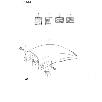 REAR FENDER (G/H/J/K/L/M)